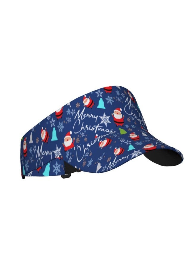 PRTYABS Funny Christmas Snowflakes Hats Women's Men's Sport Visor Sun Hat Visor Hat Visor Adjustable Xmas Cap for Women Men - Image 2